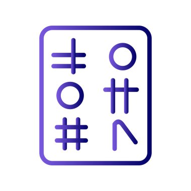 Hiyeroglif simgesi, vektör çizimi 