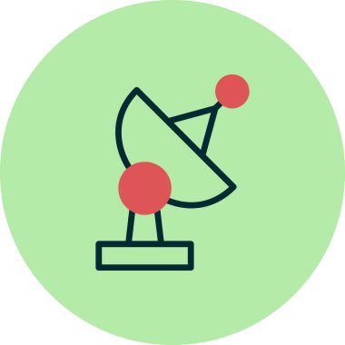 Uydu anteni. Basit resimleme