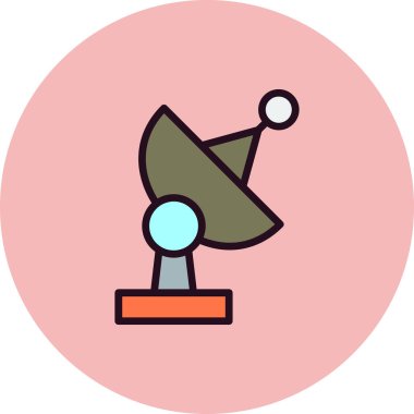 Uydu anteni. Basit resimleme