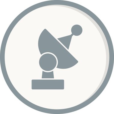 Uydu. Web simgesi basit illüstrasyon