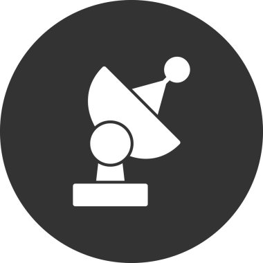 Uydu. Web simgesi basit illüstrasyon