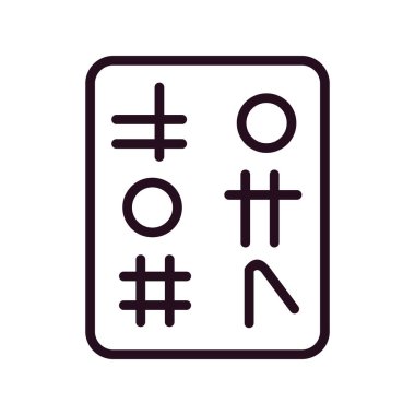 Hiyeroglif simgesi, vektör çizimi 