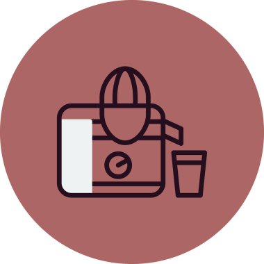 Meyve sıkacağı simge vektör çizim