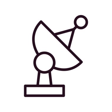 uydu anten hattı vektör simgesi