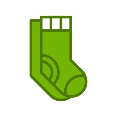 Çorap simgesi, vektör illüstrasyonu 