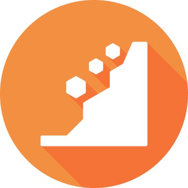 Heyelan modern simgesinin vektör illüstrasyonu