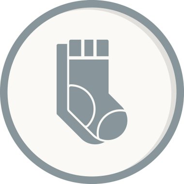 Çorap simgesi, vektör illüstrasyonu 