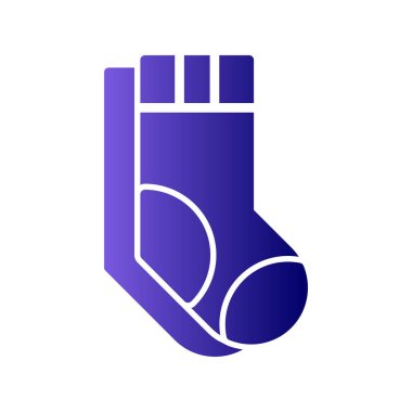 Çorap simgesi, vektör illüstrasyonu 