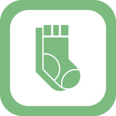 Çorap simgesi, vektör illüstrasyonu 