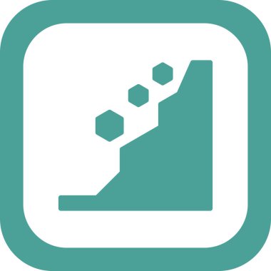 Heyelan modern simgesinin vektör illüstrasyonu