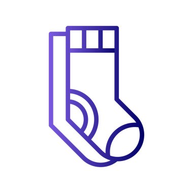 Çorap simgesi, vektör illüstrasyonu 