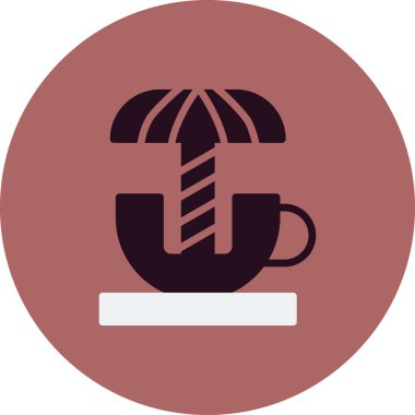 Dönen Çay fincanının vektör çizimi  