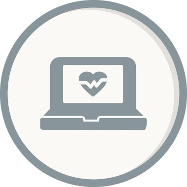 Modern dizüstü bilgisayar simgesinin vektör illüstrasyonu