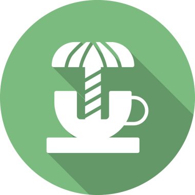 Dönen Çay fincanının vektör çizimi  