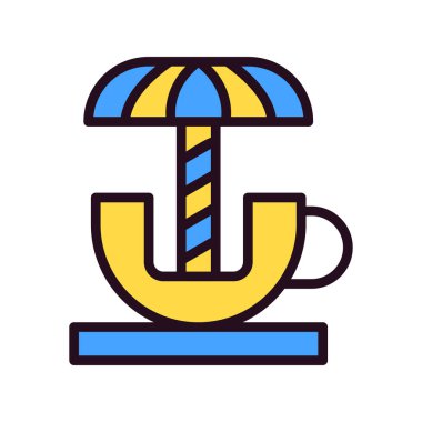 Dönen Çay fincanının vektör çizimi  