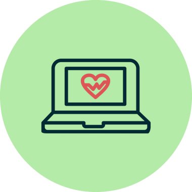 Modern dizüstü bilgisayar simgesinin vektör illüstrasyonu