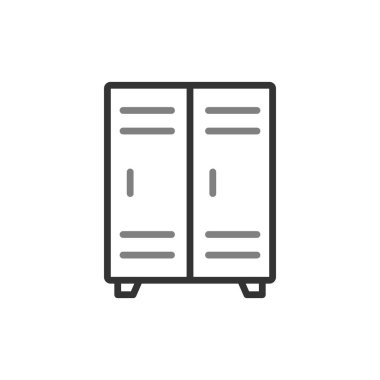 Kilit simgesinin vektör illüstrasyonu