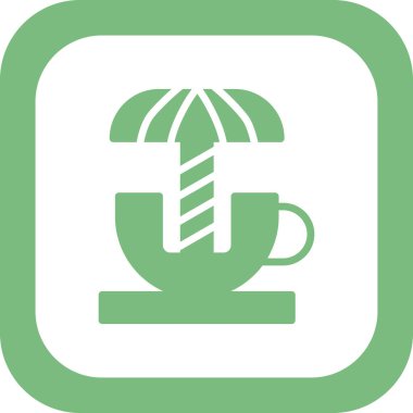 Dönen Çay fincanının vektör çizimi  