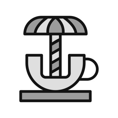 Dönen Çay fincanının vektör çizimi  