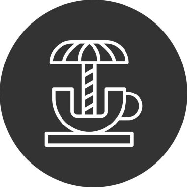 Dönen Çay fincanının vektör çizimi  