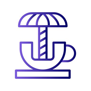 Dönen Çay fincanının vektör çizimi  