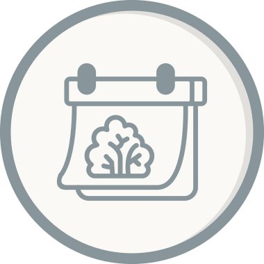 Bahar takvim simgesinin vektör illüstrasyonu