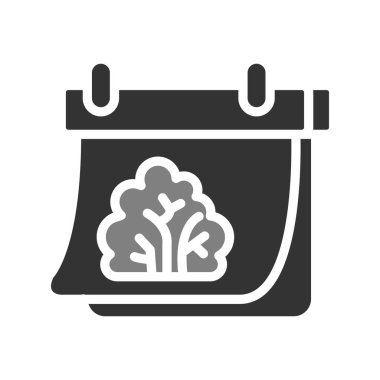 Bahar takvim simgesinin vektör illüstrasyonu