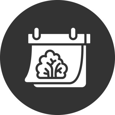 Bahar takvim simgesinin vektör illüstrasyonu