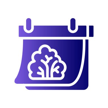 Bahar takvim simgesinin vektör illüstrasyonu