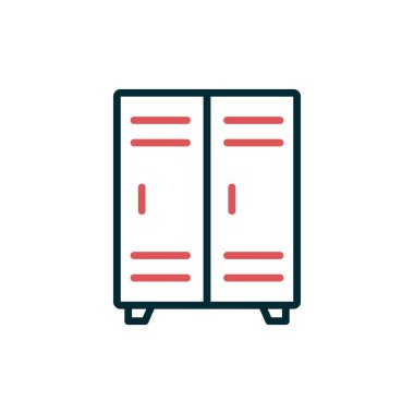 Kilit simgesinin vektör illüstrasyonu