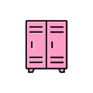 Kilit simgesinin vektör illüstrasyonu