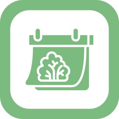 Bahar takvim simgesinin vektör illüstrasyonu