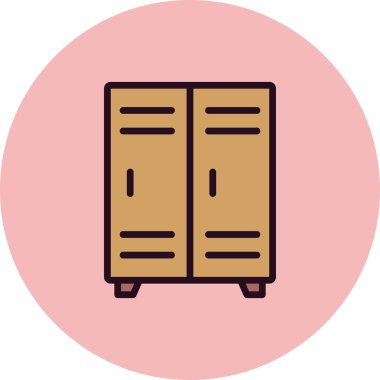 Kilit simgesinin vektör illüstrasyonu