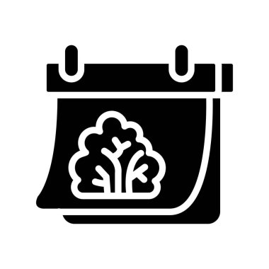 Bahar takvim simgesinin vektör illüstrasyonu