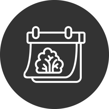 Bahar takvim simgesinin vektör illüstrasyonu