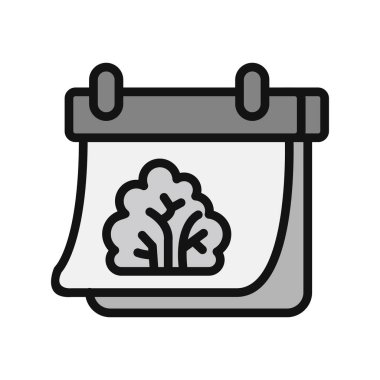 Bahar takvim simgesinin vektör illüstrasyonu