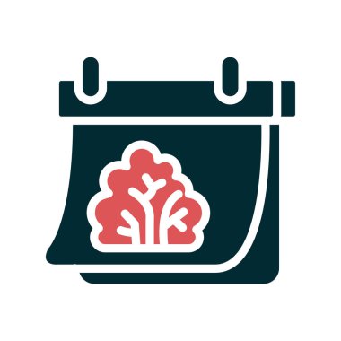 Bahar takvim simgesinin vektör illüstrasyonu