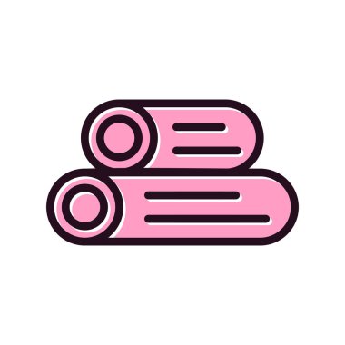 Ahşap günlük simgelerinin vektör illüstrasyonu