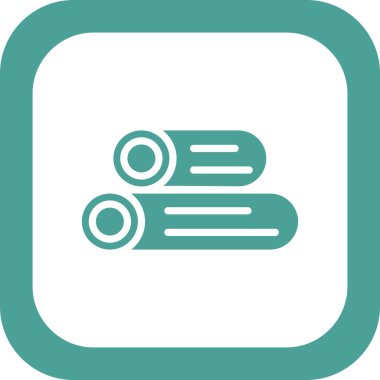 Ahşap günlük simgelerinin vektör illüstrasyonu