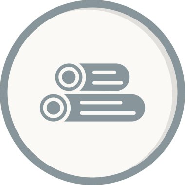 Ahşap günlük simgelerinin vektör illüstrasyonu