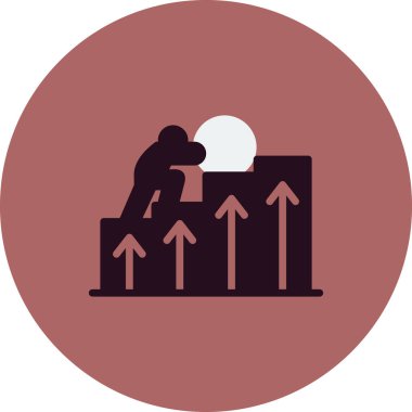 İş ve finans simgesinin vektör illüstrasyonu  