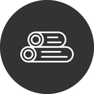 Ahşap günlük simgelerinin vektör illüstrasyonu