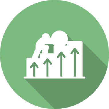 İş ve finans simgesinin vektör illüstrasyonu  