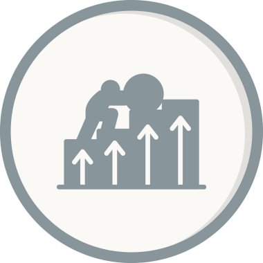 İş ve finans simgesinin vektör illüstrasyonu  