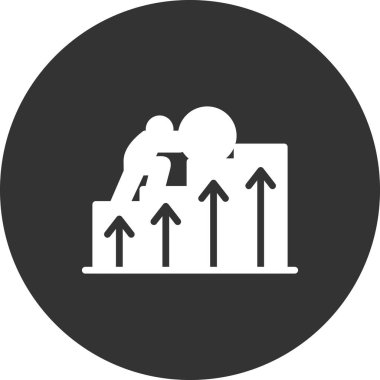 İş ve finans simgesinin vektör illüstrasyonu  