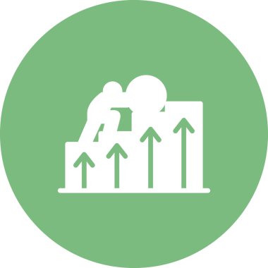 İş ve finans simgesinin vektör illüstrasyonu  