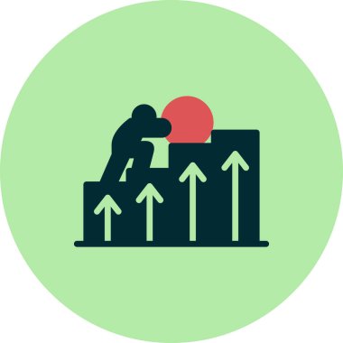 İş ve finans simgesinin vektör illüstrasyonu  