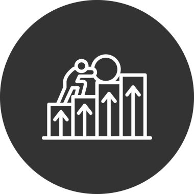 İş ve finans simgesinin vektör illüstrasyonu  