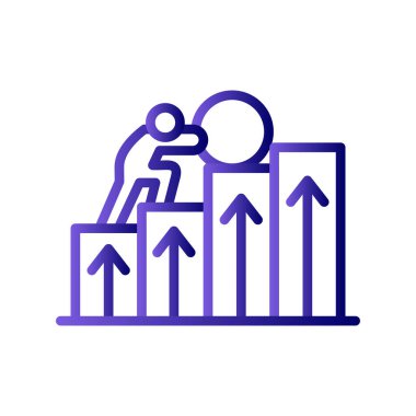 İş ve finans simgesinin vektör illüstrasyonu  