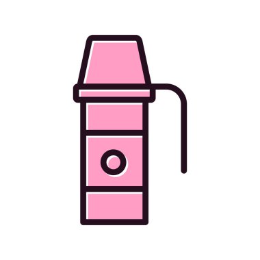 Termo Flask simgesinin vektör illüstrasyonu